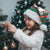 Bulgaria Christmas Santa Hat with Green-Red Theme, Golden Lion, and Santa Sleigh Motif - Wonder Print Shop