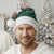 Bulgaria Christmas Santa Hat with Green-Red Theme, Golden Lion, and Santa Sleigh Motif - Wonder Print Shop
