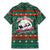 Bulgaria Christmas Family Matching Mermaid Dress and Hawaiian Shirt with Green-Red Theme, Golden Lion, and Santa Sleigh Motif - Wonder Print Shop