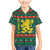 Bulgaria Christmas Family Matching Mermaid Dress and Hawaiian Shirt with Green-Red Theme, Golden Lion, and Santa Sleigh Motif - Wonder Print Shop