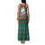 Bulgaria Christmas Family Matching Tank Maxi Dress and Hawaiian Shirt with Green-Red Theme, Golden Lion, and Santa Sleigh Motif - Wonder Print Shop