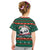 Bulgaria Christmas Kid T Shirt with Green-Red Theme, Golden Lion, and Santa Sleigh Motif - Wonder Print Shop