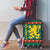 Bulgaria Christmas Luggage Cover with Green-Red Theme, Golden Lion, and Santa Sleigh Motif - Wonder Print Shop