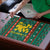 Bulgaria Christmas Puzzle with Green-Red Theme, Golden Lion, and Santa Sleigh Motif - Wonder Print Shop