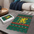 Bulgaria Christmas Puzzle with Green-Red Theme, Golden Lion, and Santa Sleigh Motif - Wonder Print Shop
