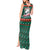 Bulgaria Christmas Tank Maxi Dress with Green-Red Theme, Golden Lion, and Santa Sleigh Motif - Wonder Print Shop
