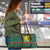 Bulgaria Christmas Travel Bag with Green-Red Theme, Golden Lion, and Santa Sleigh Motif - Wonder Print Shop