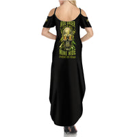 Your Demons Hide Under Your Bed Family Matching Summer Maxi Dress and Hawaiian Shirt - Wonder Print Shop