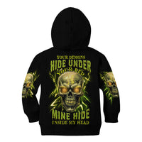 Your Demons Hide Under Your Bed Kid Hoodie - Wonder Print Shop