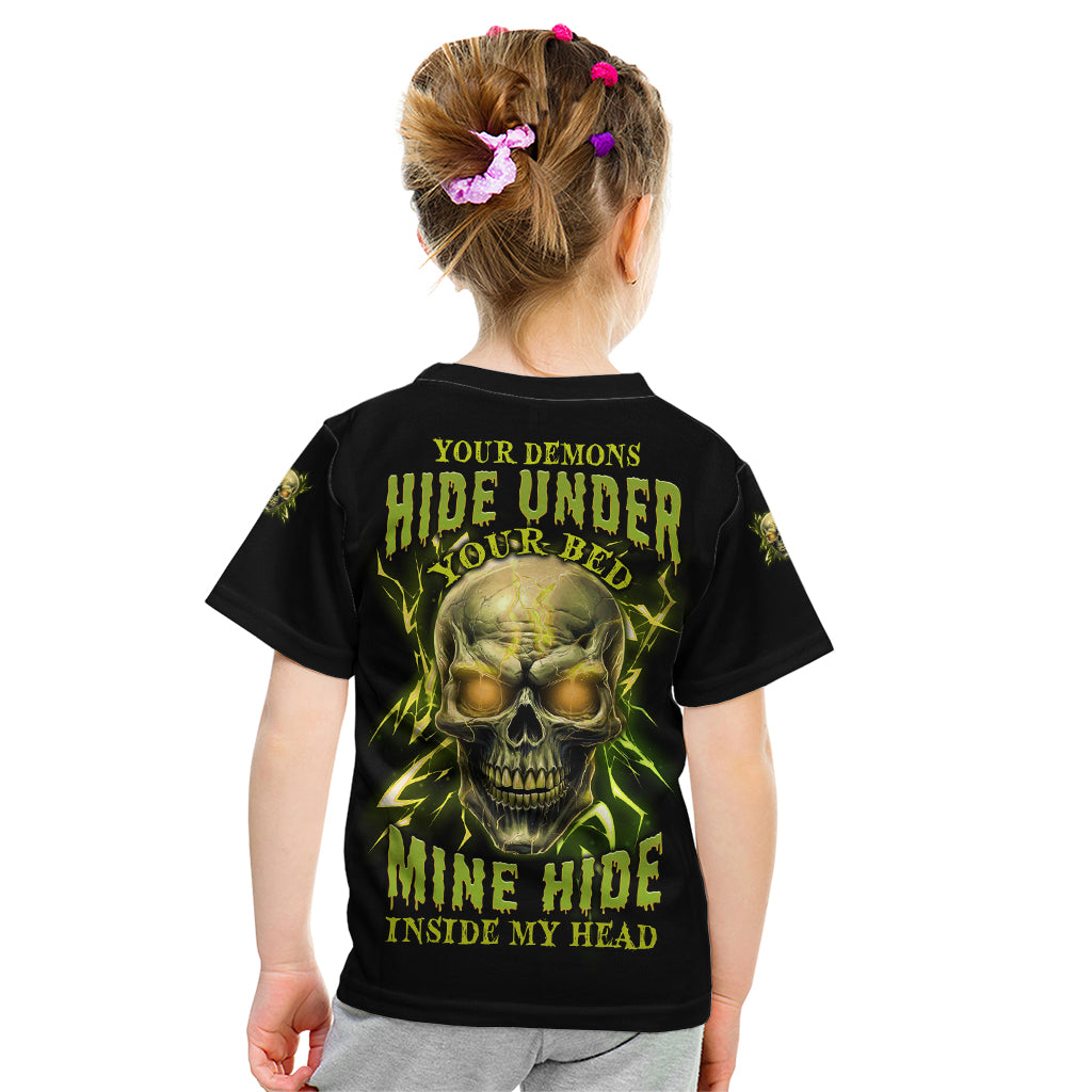 Your Demons Hide Under Your Bed Kid T Shirt - Wonder Print Shop