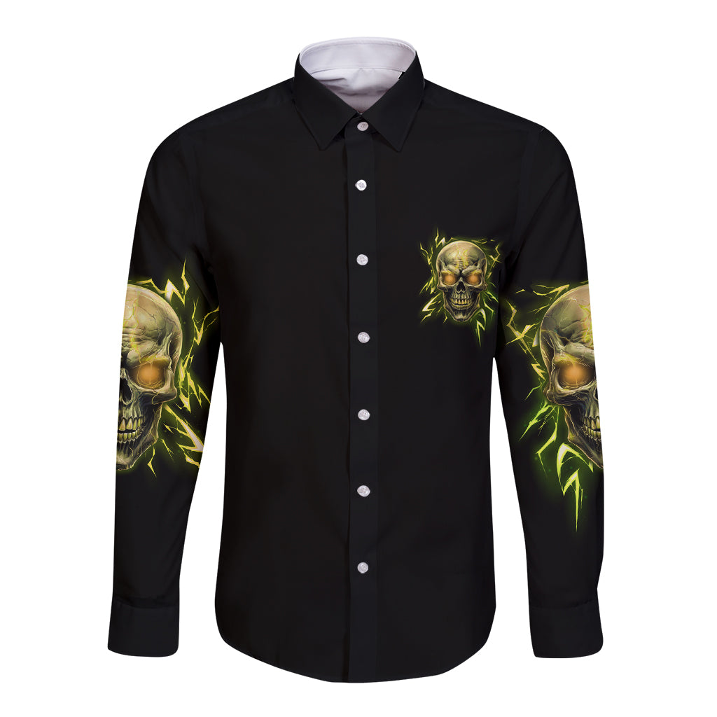 Your Demons Hide Under Your Bed Long Sleeve Button Shirt - Wonder Print Shop