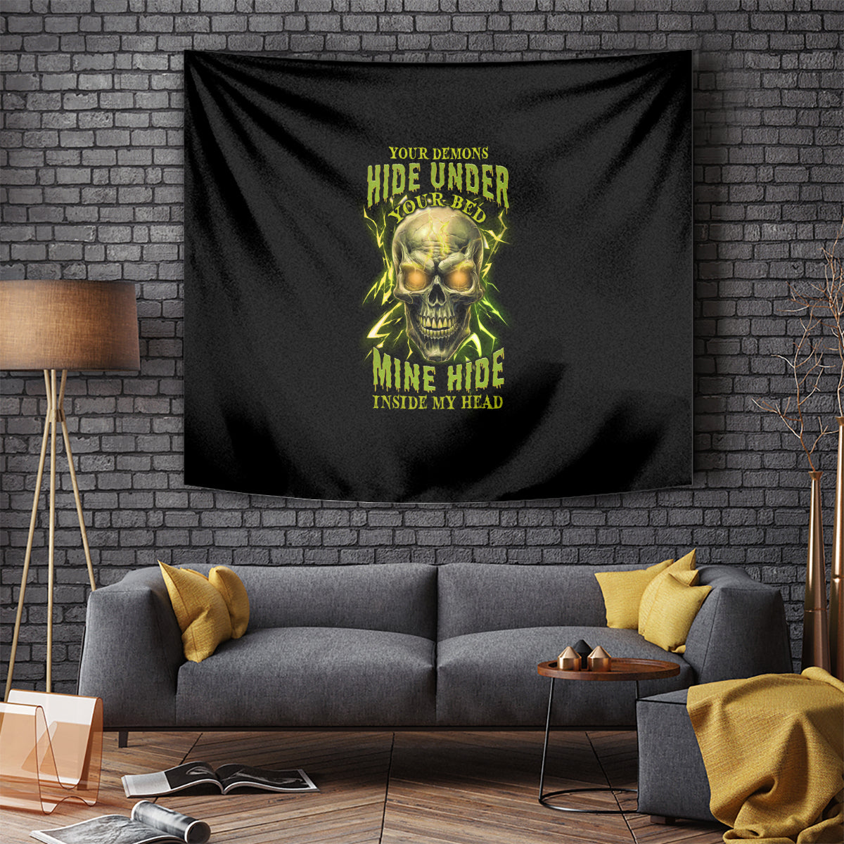 Your Demons Hide Under Your Bed Tapestry - Wonder Print Shop
