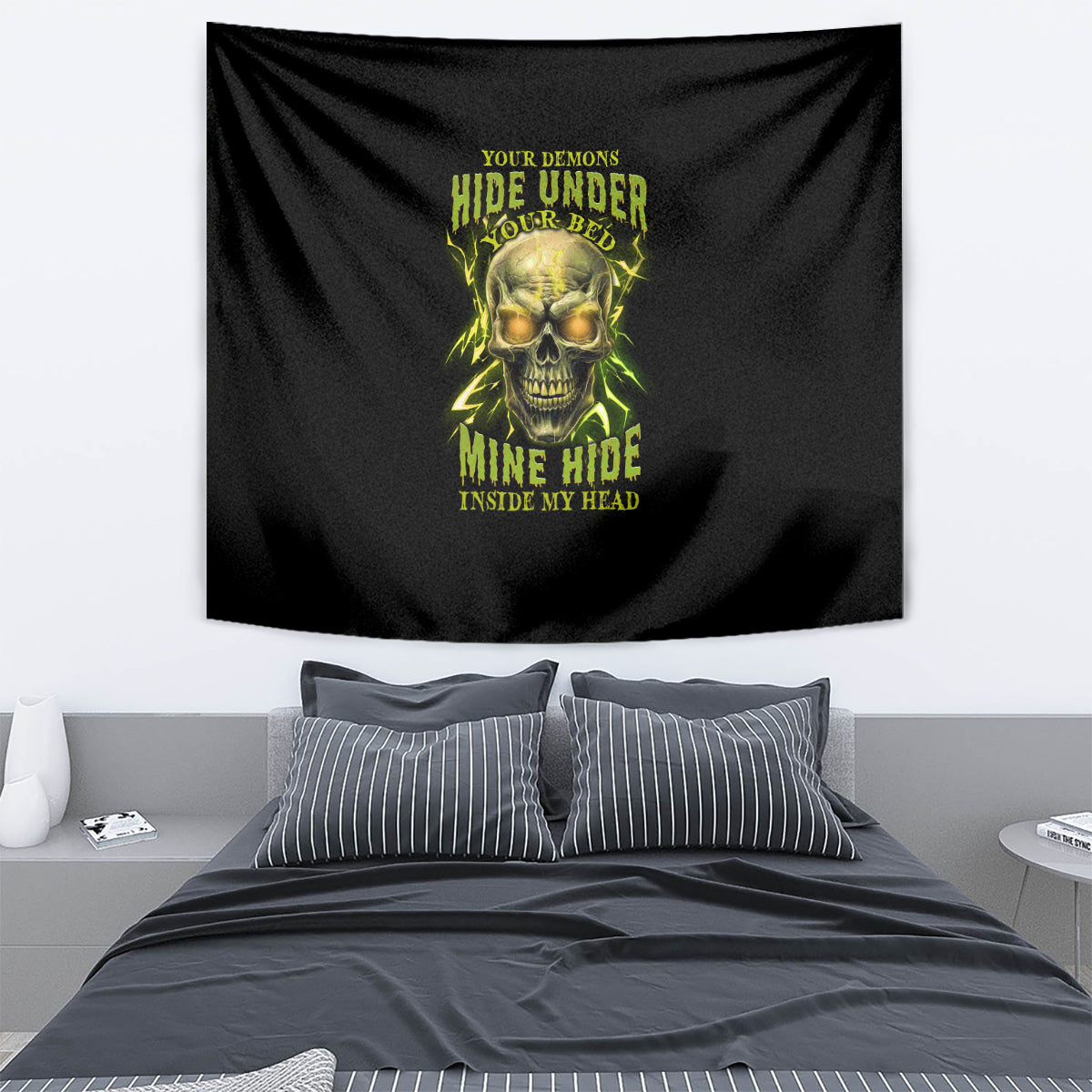 Your Demons Hide Under Your Bed Tapestry - Wonder Print Shop