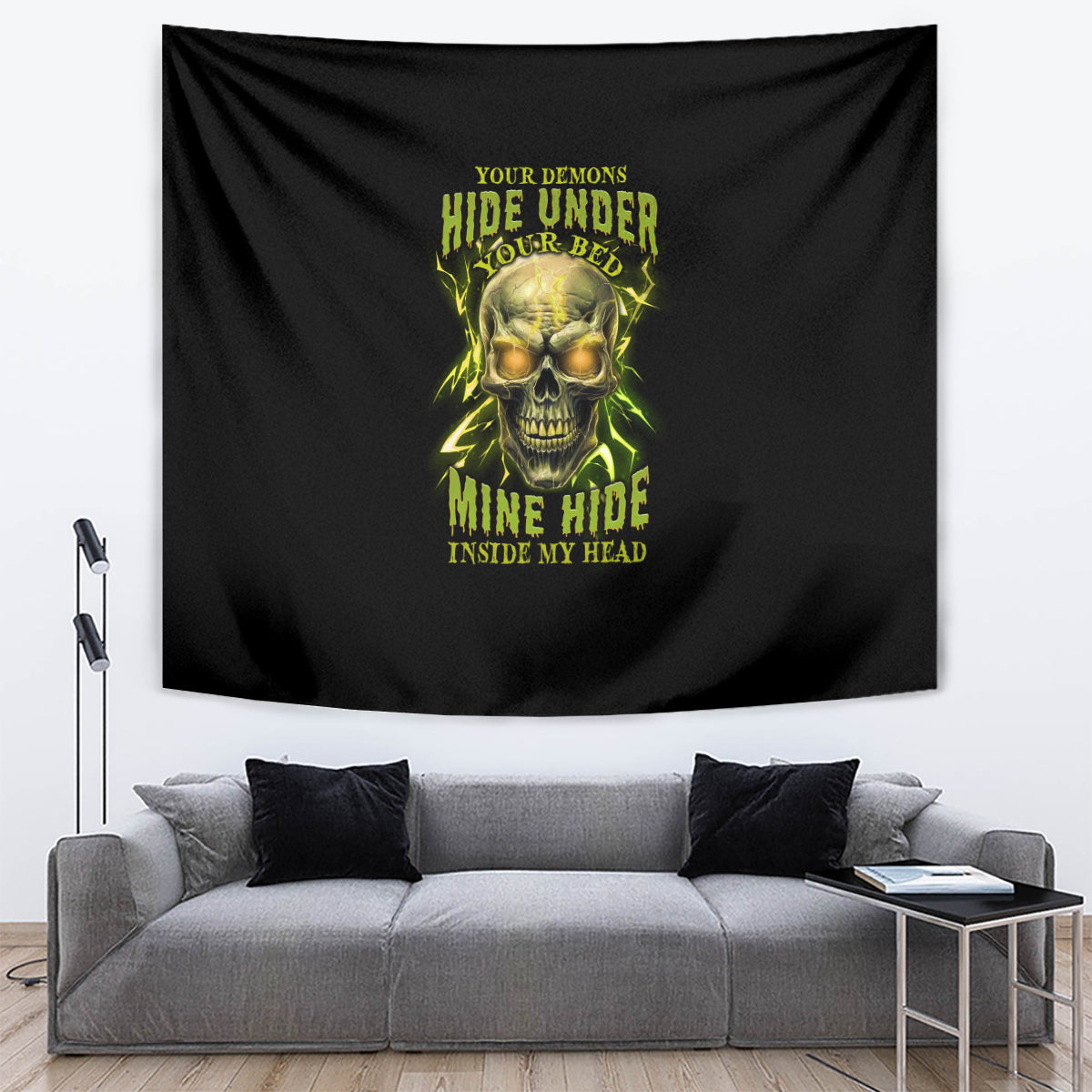 Your Demons Hide Under Your Bed Tapestry - Wonder Print Shop