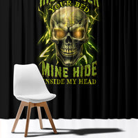 Your Demons Hide Under Your Bed Window Curtain - Wonder Print Shop