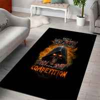 When I Was Born Reaper Fire Area Rug - Wonder Print Shop