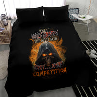 When I Was Born Reaper Fire Bedding Set - Wonder Print Shop