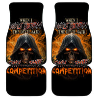 When I Was Born Reaper Fire Car Mats - Wonder Print Shop