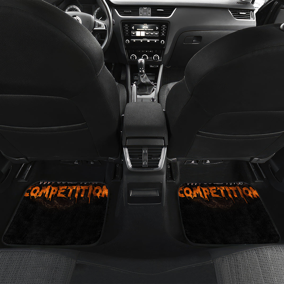 When I Was Born Reaper Fire Car Mats - Wonder Print Shop