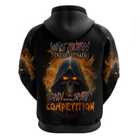 When I Was Born Reaper Fire Hoodie - Wonder Print Shop