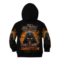 When I Was Born Reaper Fire Kid Hoodie - Wonder Print Shop