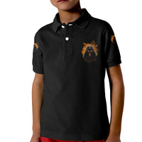 When I Was Born Reaper Fire Kid Polo Shirt - Wonder Print Shop