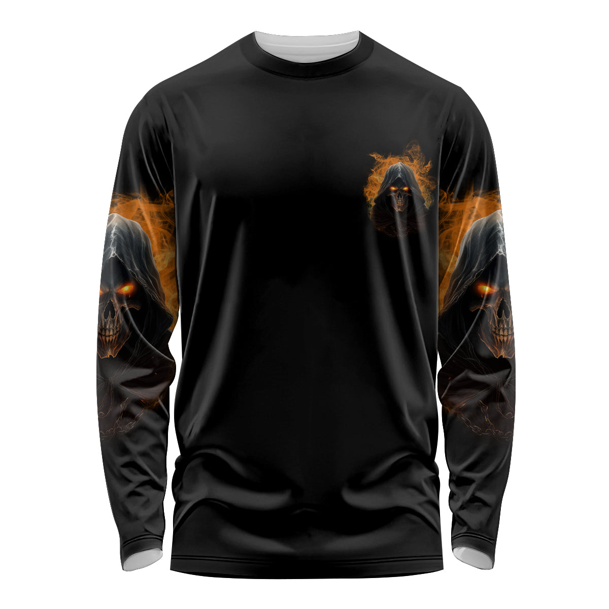 When I Was Born Reaper Fire Long Sleeve Shirt - Wonder Print Shop
