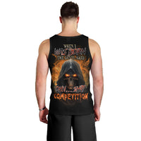 When I Was Born Reaper Fire Men Tank Top - Wonder Print Shop