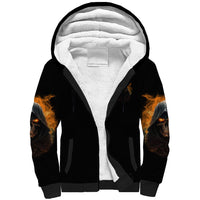 When I Was Born Reaper Fire Sherpa Hoodie - Wonder Print Shop