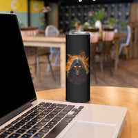 When I Was Born Reaper Fire Skinny Tumbler - Wonder Print Shop
