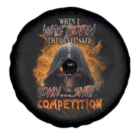 When I Was Born Reaper Fire Spare Tire Cover - Wonder Print Shop