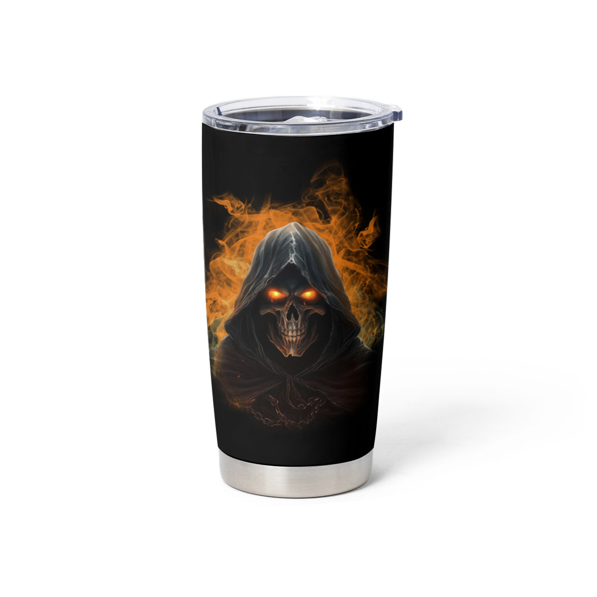 When I Was Born Reaper Fire Tumbler Cup - Wonder Print Shop