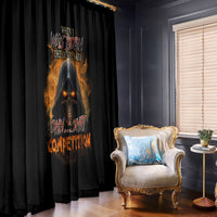 When I Was Born Reaper Fire Window Curtain - Wonder Print Shop