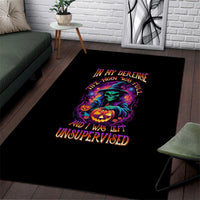 In My Defense I Was Left Unsupervised Halloween Area Rug - Wonder Print Shop