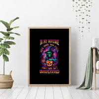 In My Defense I Was Left Unsupervised Halloween Canvas Wall Art - Wonder Print Shop