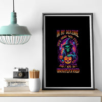 In My Defense I Was Left Unsupervised Halloween Canvas Wall Art - Wonder Print Shop