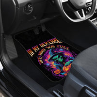 In My Defense I Was Left Unsupervised Halloween Car Mats - Wonder Print Shop