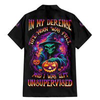 In My Defense I Was Left Unsupervised Halloween Family Matching Mermaid Dress and Hawaiian Shirt - Wonder Print Shop