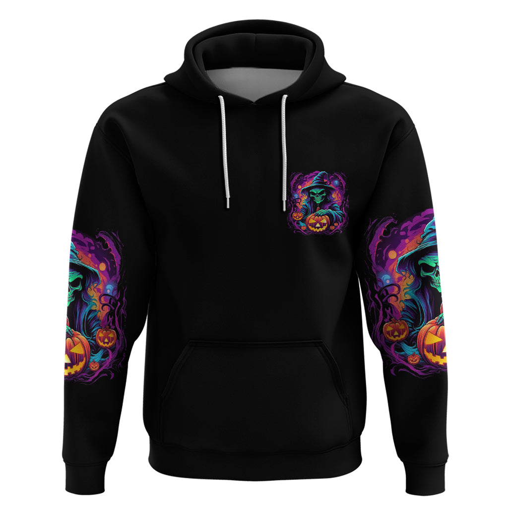 In My Defense I Was Left Unsupervised Halloween Hoodie - Wonder Print Shop