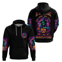 In My Defense I Was Left Unsupervised Halloween Hoodie - Wonder Print Shop