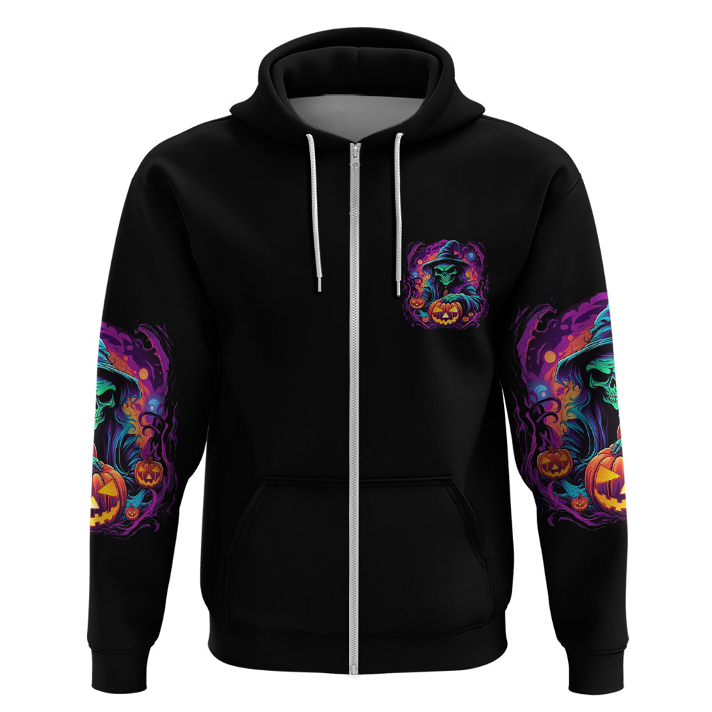 In My Defense I Was Left Unsupervised Halloween Hoodie - Wonder Print Shop