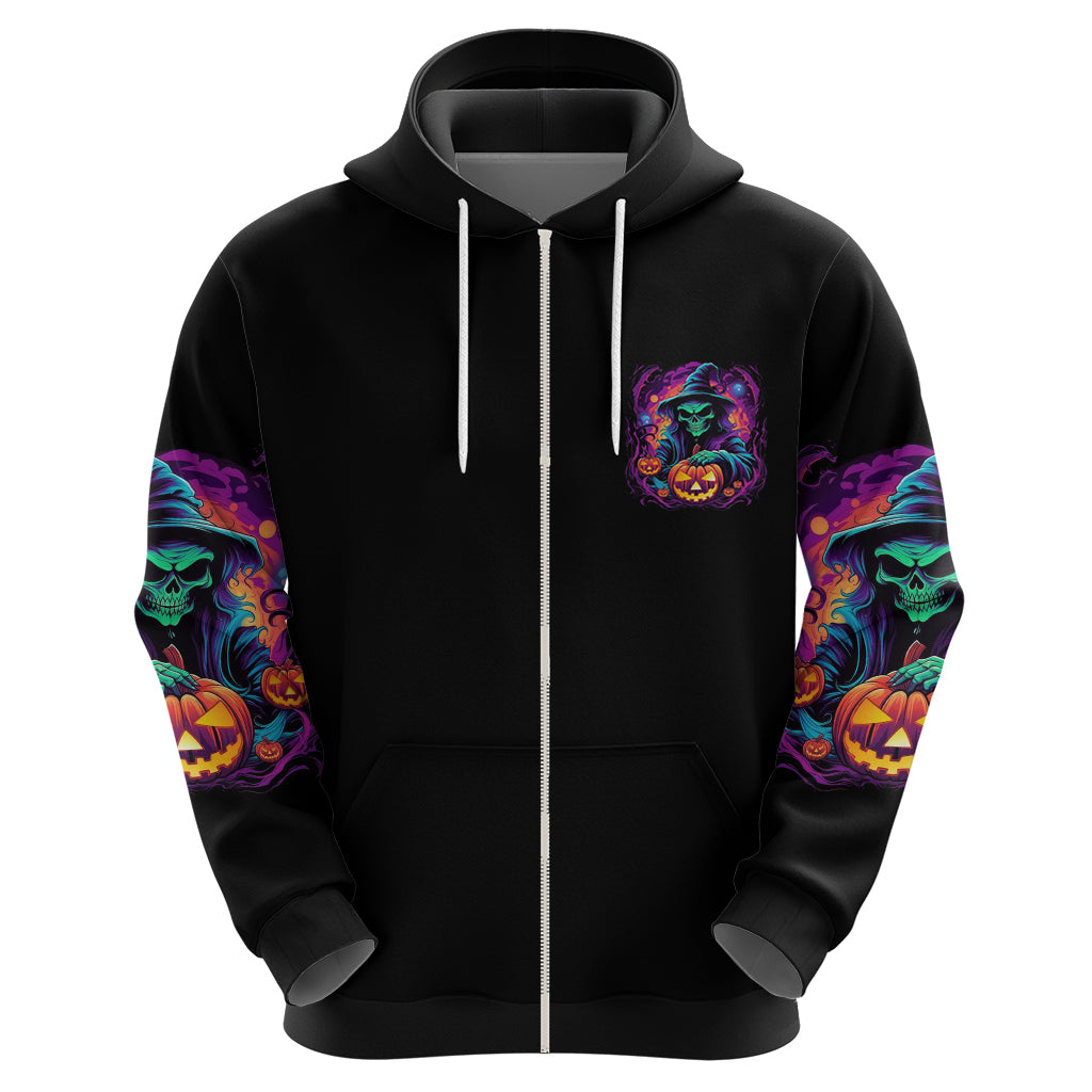In My Defense I Was Left Unsupervised Halloween Hoodie - Wonder Print Shop