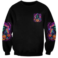 In My Defense I Was Left Unsupervised Halloween Sweatshirt - Wonder Print Shop