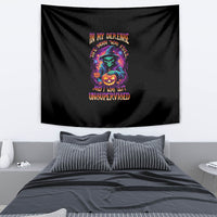 In My Defense I Was Left Unsupervised Halloween Tapestry - Wonder Print Shop
