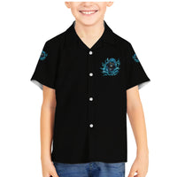 I'm Not Anti-social Mad Reaper Skull Family Matching Mermaid Dress and Hawaiian Shirt - Wonder Print Shop