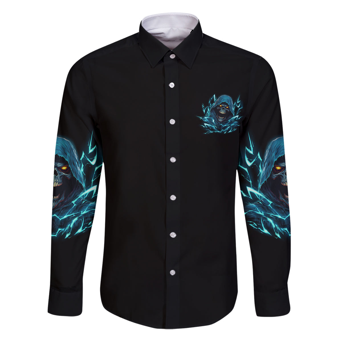 I'm Not Anti-social Mad Reaper Skull Family Matching Puletasi Dress and Hawaiian Shirt - Wonder Print Shop