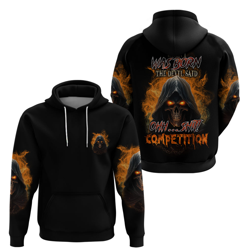 I'm Not Anti-social Mad Reaper Skull Hoodie - Wonder Print Shop