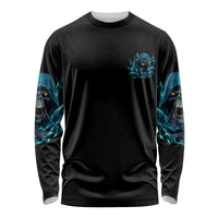 I'm Not Anti-social Mad Reaper Skull Long Sleeve Shirt - Wonder Print Shop