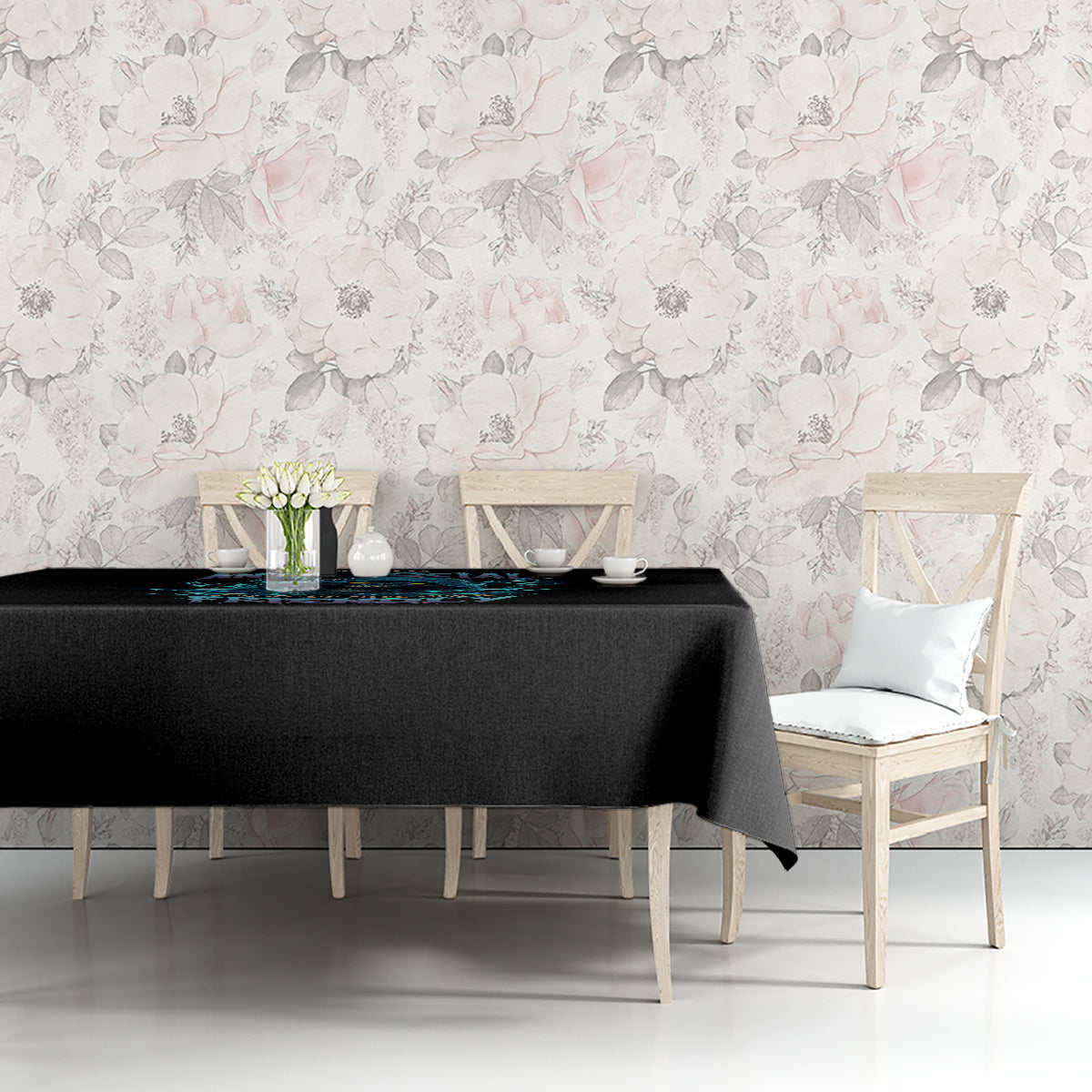 I'm Not Anti-social Mad Reaper Skull Tablecloth - Wonder Print Shop