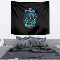 I'm Not Anti-social Mad Reaper Skull Tapestry - Wonder Print Shop